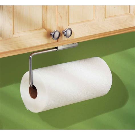 stainless steel paper towel holder under cabinet|cabinet undermount paper towel holder.